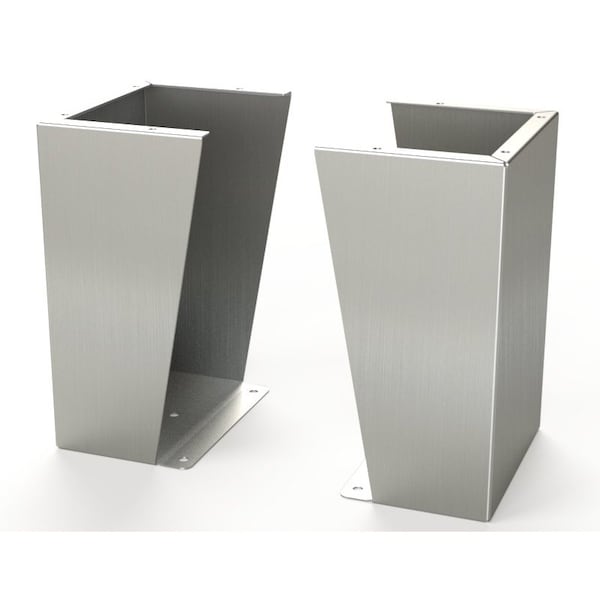 Floor Stand Kit, 18 in. H x 12 in. W x 9.13 in. L, 304 Stainless Steel, 1 PR